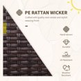 thumbnail image 4 of 3pcs Patio Rattan Wicker Coffee Set Outdoor Garden Chair Table Set, 4 of 10