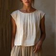 thumbnail image 5 of Blczomt Casual Trendy Tops for Women 2026 White Lightweight T Shirt Blouses for Women Plus Size,XL, 5 of 8