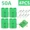 Green 50A, variant on 4Pcs Anderson 50A/120A Quick Connect Plug Kit - Silver Plated Copper Connector for 12-36V Winch/ATV/Trailer Wiring