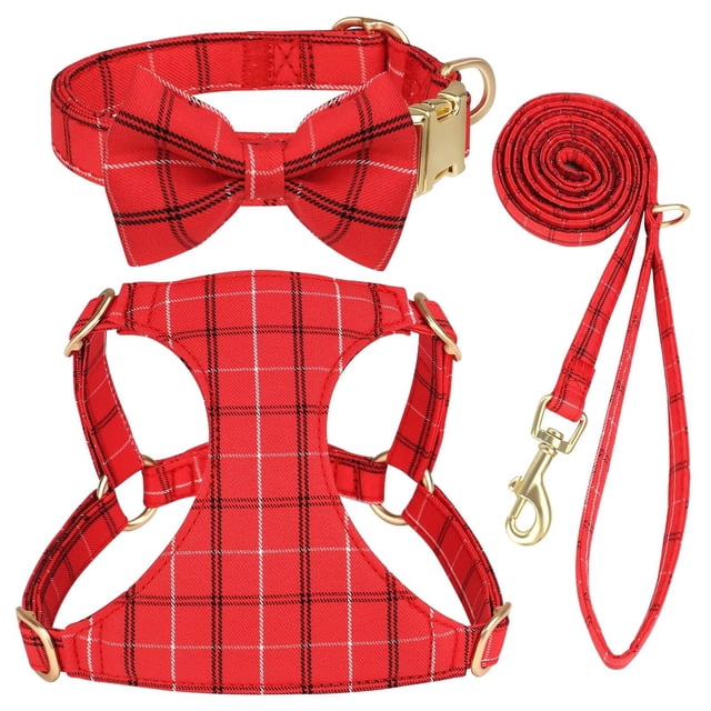 Juego de arnés, collar y correa para perros Beirui Cute, extra pequeño