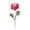Hot Pink, variant on Artificial Ranunculus Flower Stem Yellow Polyester Fake Peony Single Stem For Home Wedding Party Table Centerpiece Vase Decor 1 Count