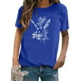 thumbnail image 2 of CEHVOM T-shirt à Manches Courtes Imprimé Mode pour Femmes Blouse Décontractée en Solde, 2 of 7