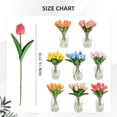 thumbnail image 3 of JoyMart Valentine's Day Artificial Flowers 10 Branches + Small Vases Real PU Flowers And A Small VaseFor Wedding Spring Bouquet Arrangement Home Decorations For Mother's Day, 3 of 8