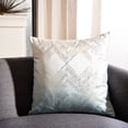 thumbnail image 3 of Safavieh Sarla Geometric Squares Pillow, 18" x 18", Seafoam/Gold, 3 of 5