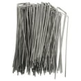 thumbnail image 1 of 100 Estacas De Jardín En Forma De U, Estacas De Acero Galvanizado Para Paisajismo, Seguridad De Tela De Barrera, Tubos De Riego, Valla De Sujeción, 1 of 7