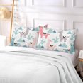 thumbnail image 6 of GZHJMY Cute Colorful Alpaca Zippered Velvet Pillowcases,Super Soft and Cozy Luxury Plush Pillow Case Bed Pillow Pillowcases,King Size 20x40 in Home Decor, 6 of 7