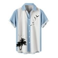 thumbnail image 2 of POTETI Hawaiian Shirt for Men Summer Short Sleeve Tropical Print Casual Vacation Beach Button Down Shirts, 2 of 4