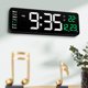 thumbnail image 1 of Reloj de pared electrónica de 1 por ciento con reloj digital de temperatura reloj de pared grande moderno con pantalla de calendario de 39 cm de ancho, 1 of 5