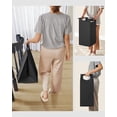 thumbnail image 2 of VASAGLE Cesto para Ropa Sucia, Cesta Colada, 3 Bolsas Colada de Tela Oxford Extraíble y Desmontable, 3 x 38 L, 92.5 x 33 x 72 cm, Estante, Marco Metálico, Negro, 2 of 5