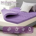thumbnail image 5 of 2 inches Queen Size Gel Memory Foam Bed Topper,Pressure Relief for Back Pain, 5 of 6