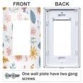 thumbnail image 3 of Yayeee Rocker Switch Wall Plate 3-Gang 6.5"x4.6" Home Decorative Outlet Cover, Cartoon Doodles, 3 of 6