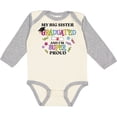 thumbnail image 3 of Inktastic My Big Sister Graduated and I'm Super Proud Boys or Girls Long Sleeve Baby Bodysuit, 3 of 5