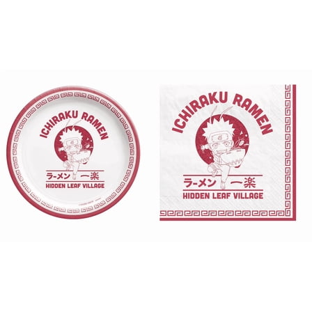 Naruto Small Plates & Napkins Party Set (for 8 Guests)