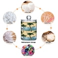 thumbnail image 4 of Ryvnso 2 Pack Qtip Holder Organizer Watercolor Beach Palm Tree Bathroom Cotton Swabs Cans Storage Canister, 4 of 7