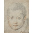 thumbnail image 2 of Federico Zuccaro 12x14 Gold Ornate Wood Frame and Double Matted Museum Art Print Titled - Head of a Boy (ca.&nbsp;1574-80), 2 of 4