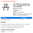 thumbnail image 2 of Front and Rear Strut Assembly Set 4 Piece - Compatible with 2004 - 2006 RX330 AWD 2005, 2 of 2