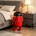 thumbnail image 2 of Astronaut Shaped Trash Can With Lid Cute Waste Bin Large Capacity Storage Bin For Home Office Bedroom And Living Room - Premium Edition Collection, 2 of 7