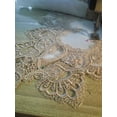 thumbnail image 3 of Doily Boutique Placemat or Doily Gold European Lace and Antique White Fabric, Size 27 x 13 inches, 3 of 3