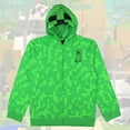 thumbnail image 5 of Minecraft Jacket Boys Creeper Fleece Gamer Zip Up Hoodie, 5 of 5