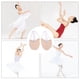 thumbnail image 5 of Zapato de baile elástico de media suela para mujer, ejercicio suave, zapatos de gimnasia rítmica, zapatillas, antideslizantes, zapatos de danza del vientre para adultos (color de piel, L), 5 of 5