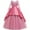 Pink, variant on Edvintorg 5-14Years Kids Dresses for Girls New Lace Embroidery Flower Girl Dress Net Yarn Temperament Bowknot Long Sleeve Birthday Party Gown Long Dresses