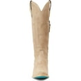 thumbnail image 4 of Lane Women's Plain Jane Suede Tall Western Boot Round Toe Beige 9 M  US, 4 of 7