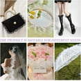 thumbnail image 6 of 11Yard Polyester Pleated Lace Trims 3 inch Wide Black Ruffled Ribbon Ruffled Pleated Lace Fabric Trim for Sewing and Art Craft Decoration, 6 of 9