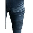 thumbnail image 5 of RAW X Mens RawX Slim Fit Moto Detail Stretch Jeans, Indigo, 33X32, 5 of 6