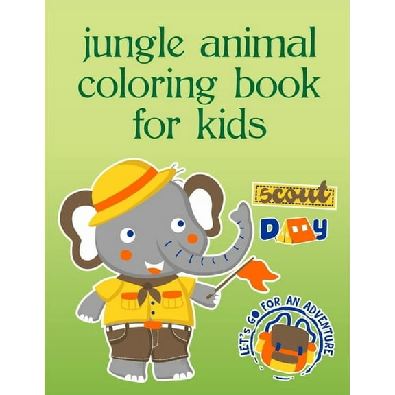 Humor Animals Jungle Animal Coloring Book For Kids: Funny Image age 2-5, special Christmas design, Book 6, (Paperback)