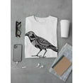 thumbnail image 3 of Raven With Patterns T-Shirt Men -Image by Shutterstock, Male 3X-Large, 3 of 4