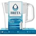 thumbnail image 2 of Brita Small 6 Cup Water Filter Pitcher with 1 Brita Standard Filter, Made Without BPA, Denali, White, 2 of 11