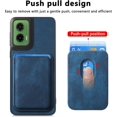thumbnail image 4 of for Motorola Moto G35 Magnetic Case with Detachable Credit Card Holder Slot, PU Leather Slim Fit Scratch Resistant Ultra-Thin Case for Motorola Moto G35. TCK-Retro Black, 4 of 10
