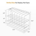 thumbnail image 3 of Hair Color Organizer Rack, 2 Tiers Hair Color Display Rack, Metal Salon Hair Color Tube Storage Racks, Wall Mounted Hair Dye Tube Holder, Color Rack for Salon Beauty Home Spa,Silver, 3 of 18