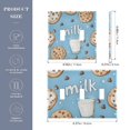 thumbnail image 2 of Yayeee Toggle Light Switch Wall Plate 2-Gang 4.56"x4.48" Decorative Outlet Cover, Milk and Cookies, 2 of 7