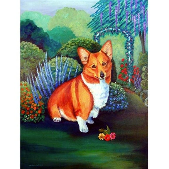 Pembroke Corgi Flag - Garden Size, 11 x 15 in.