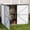 42"H White (33 cu.), variant on Aivituvin Outdoor Storage Shed with Floor, Waterproof Storage Cabinet with Metal Frame, Adjustable Shelves, Garden Shed for Backyard Patio Lawn White