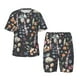 thumbnail image 1 of Balery Wildflower Watercolor 1 Conjunto de Pijama Infantil de Manga Corta con Estampado – Ropa de Dormir de Algodón Suave-Medium, 1 of 6