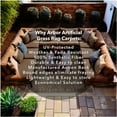 thumbnail image 7 of Koeckritz Rugs Premium 12'x16' Brown Sugar Indoor/Outdoor Turf Rug Ideal for Patios, Decks, 7 of 7