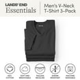 thumbnail image 4 of Lands' End Essentials Men's V-Neck T-Shirt 3 Pack - Premium Cotton Tee, Casual Regular Fit, 4 of 6