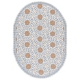 thumbnail image 2 of Safavieh Chelsea Alondra Bordered Wool Area Rug, Ivory/Blue, 4'6" x 6'6" Oval, 2 of 13