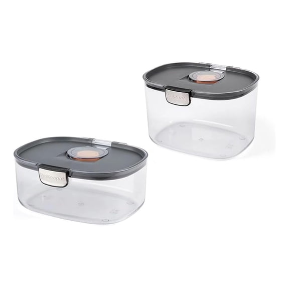 ProKeeper International Airtight Food Storage Container with Terracotta Disk for Freshness, Stackable & Dishwasher Safe, Ideal for Cookies, Baked Goods, & More, 3 & 5 Quart Set