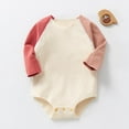 thumbnail image 2 of KyCheLot 0-2 Years Infant Baby Romper Boy Girls Warm Fleece Long Sleeve Pullover Cute Bodysuits Casual, 2 of 3