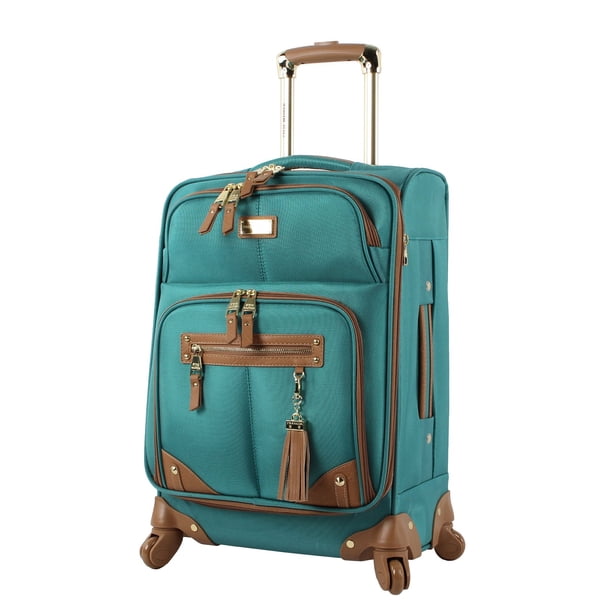 Bolsa de mano Steve Madden Harlo, azul turquesa, 20 pulgadas con ruleta