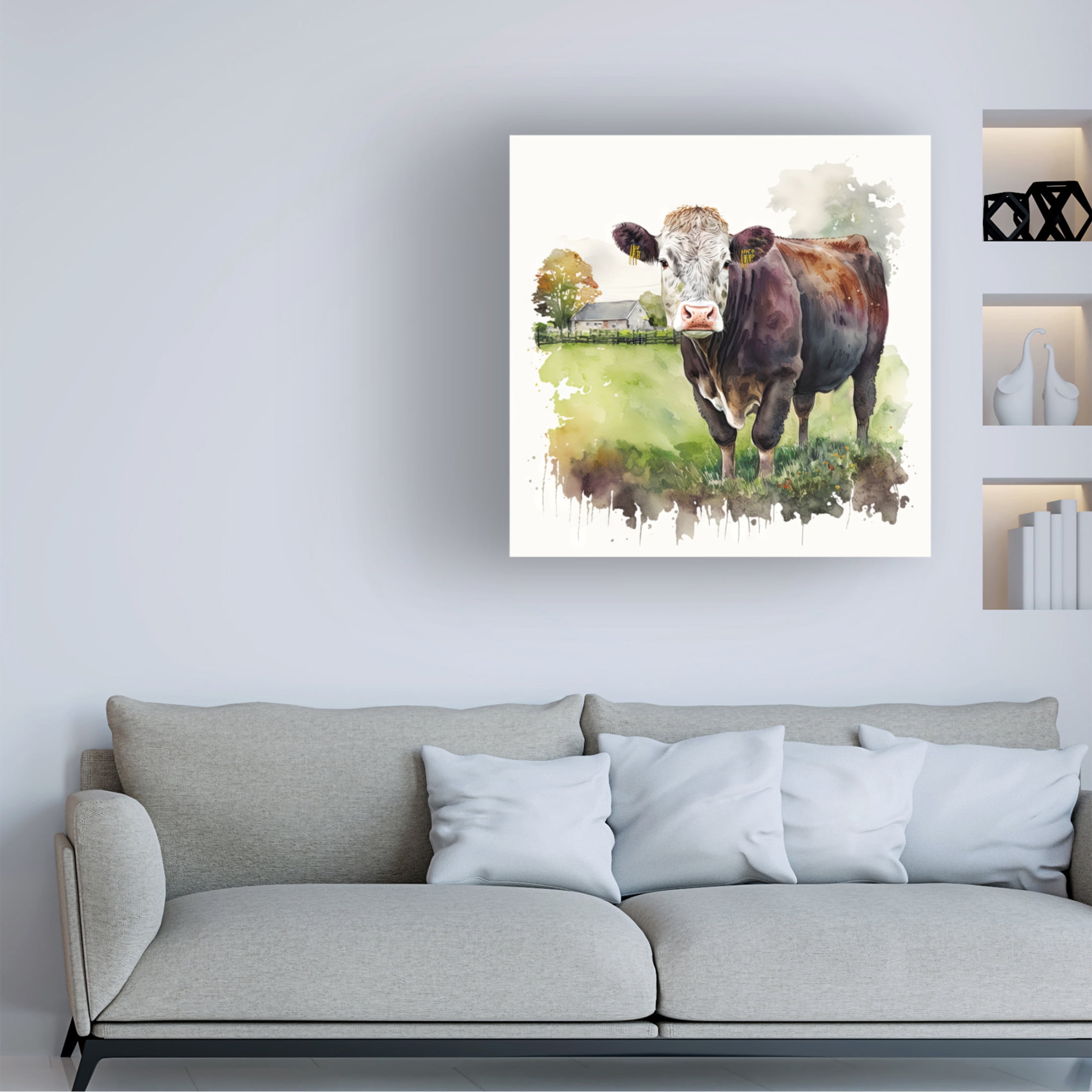 Canvas Wall Art - The Golden Valley 'Star' Wall Art for Living Room, Bedroom, or Office Décor by Trademark Fine Art - 14 x 14 Inches