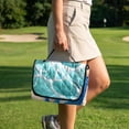thumbnail image 4 of COEQINE Golf Cart Seat Covers with Carry Handle, Comfortable Golf Cart Seat Towel Blanket, Fits for EZGO Yamaha Club Car and Other 2-Seat Golf Carts, Beach Dolphin Hibiscus Plumeria, 4 of 8