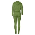 thumbnail image 5 of MSJUHEG Workout Sets For Women Tank Tops For Women 2023 Fall Winter Fashion Casual Wear Solid Color Coat Vest Pants 3 Piece Pants Set Ladies Casual Three Pcs Outfits Lounge Sets For Women Green S, 5 of 6