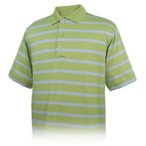 Monterey Club Men's Gingham Stripe Texture Golf Polo Shirt #1608
