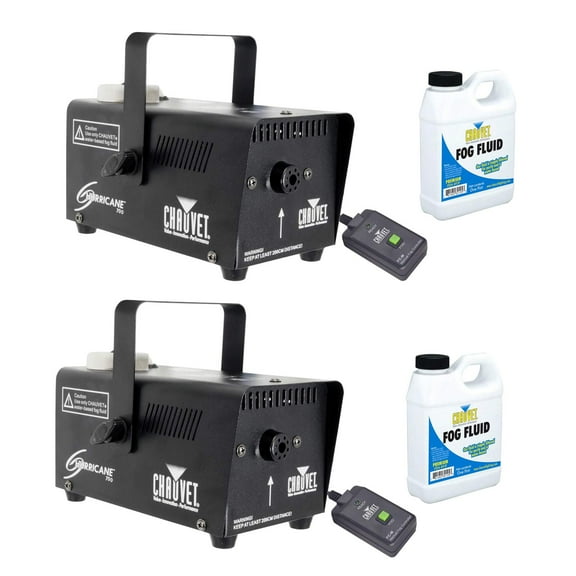(2) Chauvet DJ Hurricane 700 Fog Machines