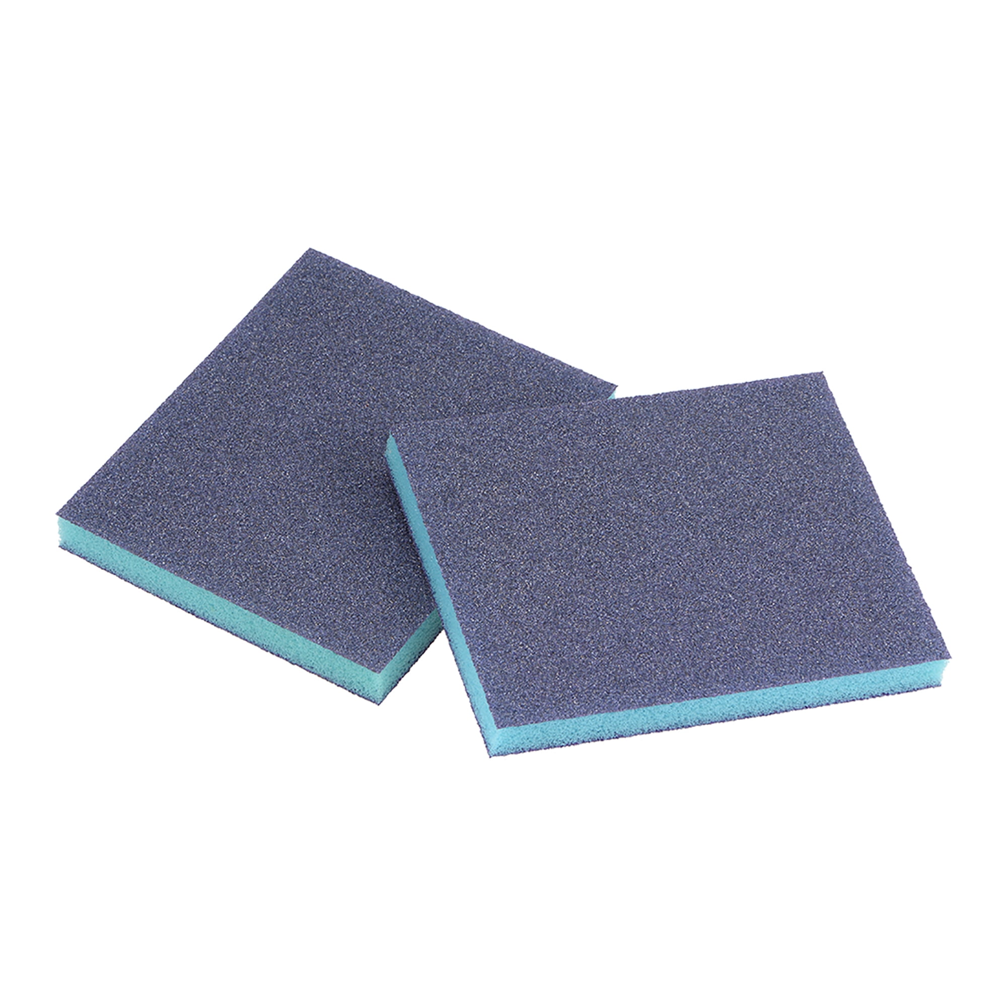 Sanding Sponge 60 Grit Sanding Block Pad 4.7" x 3.9" x 0.4" Blue 2pcs