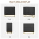 thumbnail image 5 of Moderno wood credenza consola gabinete-negra buffet sideboard con 2 doors y estante, 5 of 7